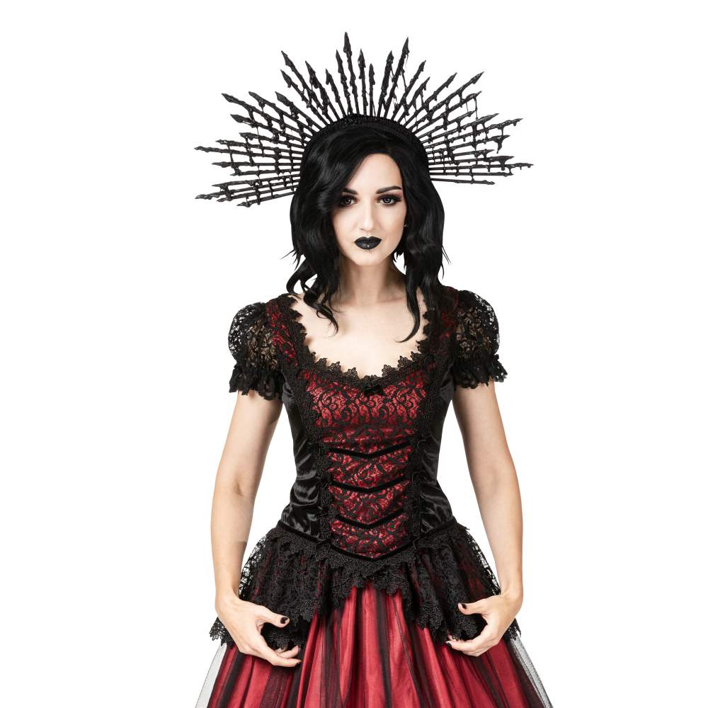 Sinister - 1339 Top - Zwart/Bordeaux rood